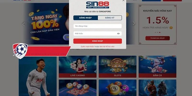 Đăng nhập Sin88 như nào?